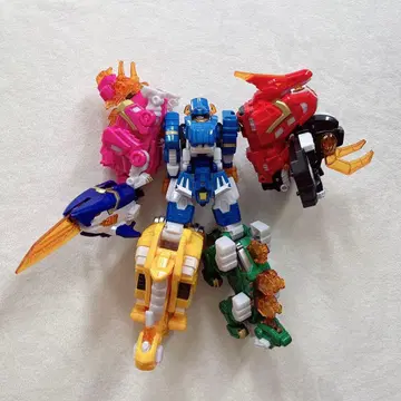 한국 미니포스 로봇 7체 공룡 모델 완구 남아