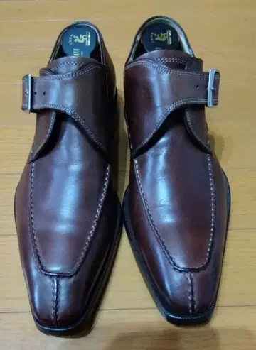 컨디션 최상 GIULIO MORETTI 싱글 몽크 신발 이탈리아제