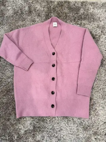 새상품급 Spick and Span 퍼 니트 가디건