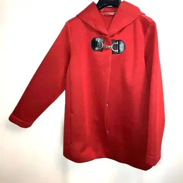 MARINA SPORT 빨간색 후드 부착 코트