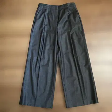 [icb] 그레이 플리츠 와이드 팬츠