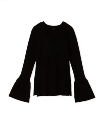 커프스 디자인 리브 니트 풀오버