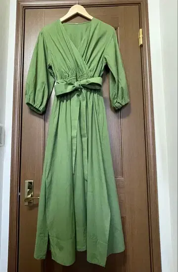 미라 오웬 그린 롱 원피스