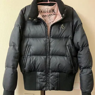 폴 스미스 핑크 블랙 다운 자켓 M