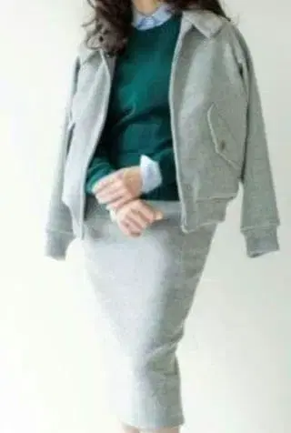 타이트 스커트 울