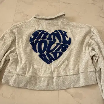 INGNI 그레이 집업 트레이닝복 하트 사가 로고