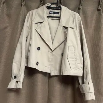 ZARA 베이지 더블 브레스트 자켓