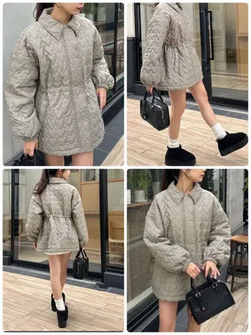 NICE CLAP 하트 퀼팅 자켓