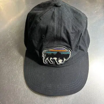 [ Patagonia ] 캡 블랙 바이슨 자수