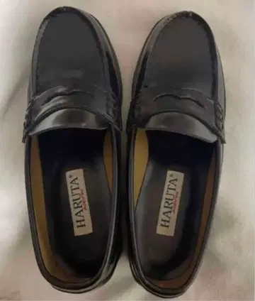 HARUTA 블랙 로퍼 4505