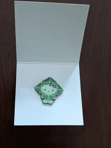 오사카 간사이 박람회 일본관 모 키티 핀 배지