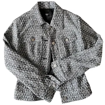 VICKY 로고 프린트 데님 자켓