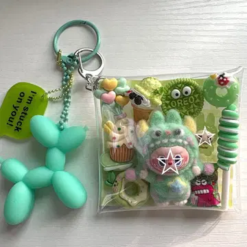 *가챠 파우치 *몬스터 그린