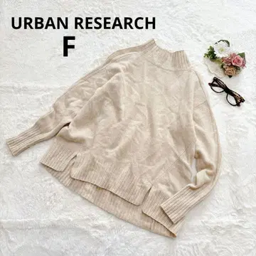 어반 리서치 니트 스웨터 울 캐시미어 혼방 강축 니트 풀오버