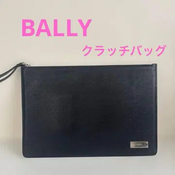 새상품급 발리 BALLY 블랙 가죽 클러치백 A4