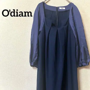오디엄 [ FREE SIZE ] 포멀 원피스 무릎 아래 네이비