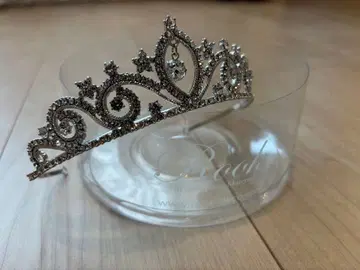 엘레강트 티아라 크리스탈 부착