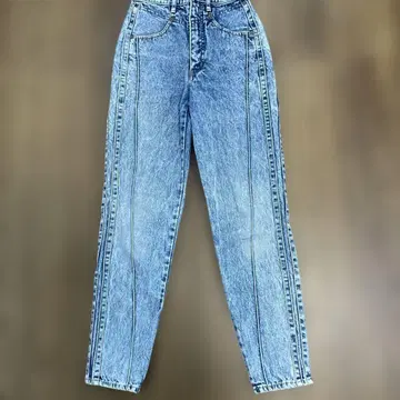 [ 새상품급 ] 케미컬 하이 허리 라인 데님 팬츠