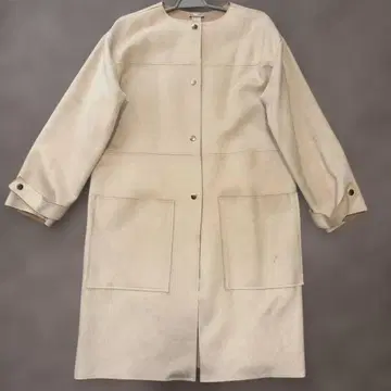 ZARA 베이지 스웨이드풍 롱 코트