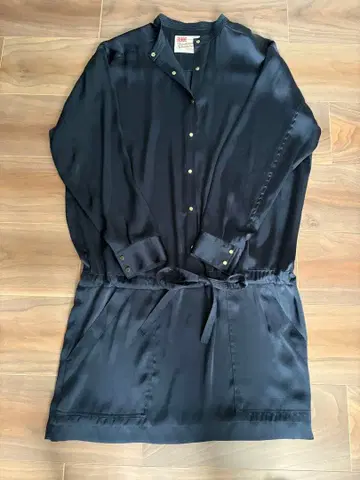 트래디셔널 웨더웨어 네이비 셔츠 드레스