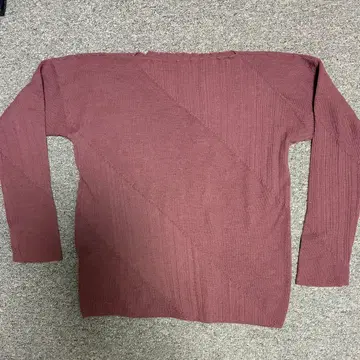 요건 레일 로즈 핑크 긴팔 니트