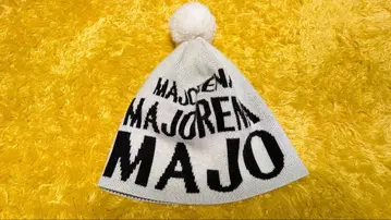 Majorena 니트 모자 폼폼