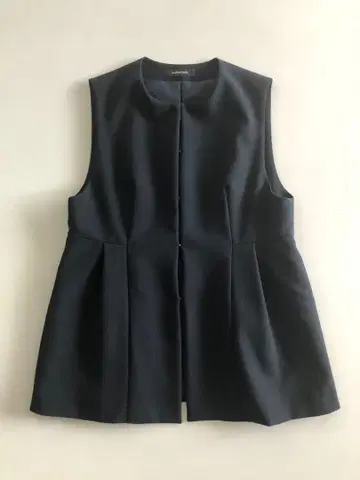 OURHOME 실루엣이 예쁜 2way 페플럼 베스트 다크 네이비