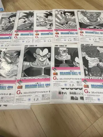 제일복권 드래곤볼 40th 그 2 클리어 파일 세트 9점