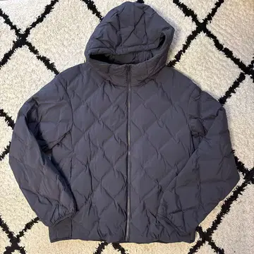 유니클로 퍼프 테크 자켓 L 사이즈 다크 그레이