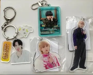 요시다 진토 아크릴 키링 4개 세트