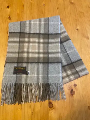 TWEEDMILL 울 체크 무늬 스톨