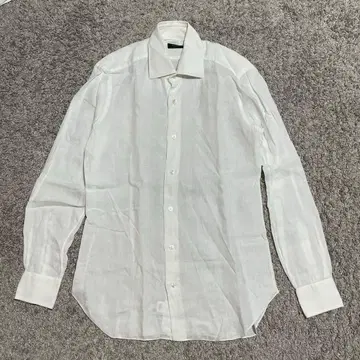 컨디션 최상 BARBA 바르바 긴팔 화이트 백 cotton100%