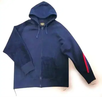 DUFFER 풀 집업 후드티 L 네이비