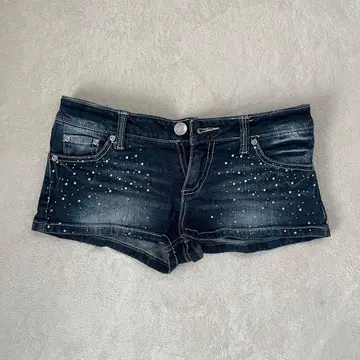 데님 숏팬츠 미니 Y2K 헤이세이 갸루