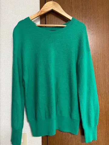 INDIVI 그린 니트 스웨터 38