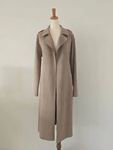 ZARA 페이크 스웨이드 트렌치코트 M