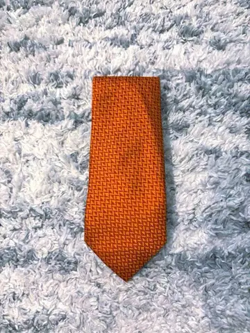 새상품급 도멜 DORMEUIL 오렌지 넥타이