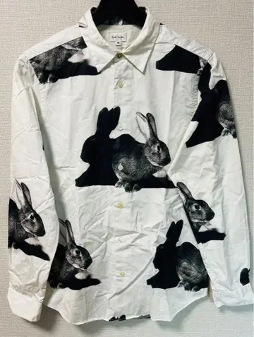 Paul Smith 토끼 프린트 긴팔 셔츠 M