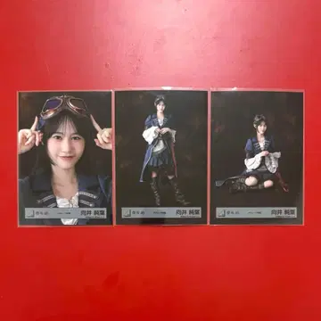 사쿠라자카46 브로마이드 무카이 이토하 파이리츠 의상 요리 히키 앉은