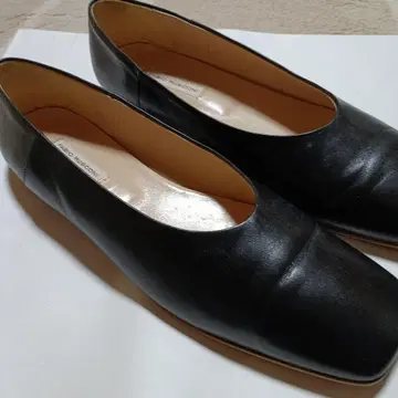 FABIO RUSCONI 블랙 플랫 펌프스