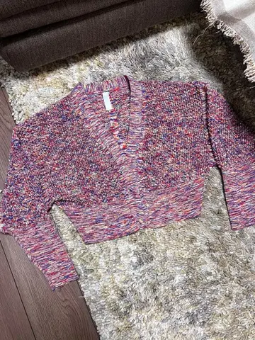 CFCL 멀티 컬러 크롭 가디건