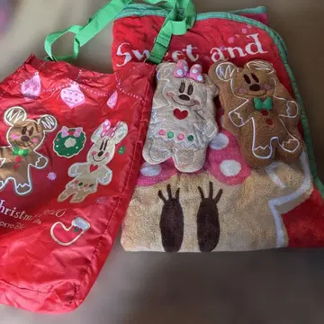 크리스마스 백 담요 세트 장갑 포함