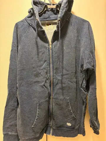 [ 신착 ] 블루블루 다크 블루 플리스 집업 후드티