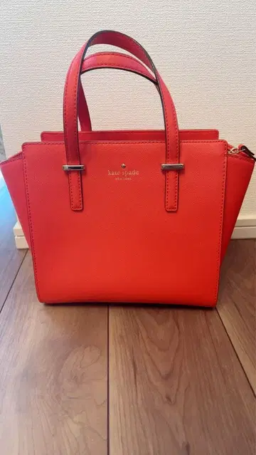 케이트 스페이드 빨간색 토트백