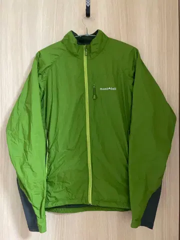 몽벨 라이트쉘 자켓 그린 사이즈 M 드로 코드 메쉬 안감