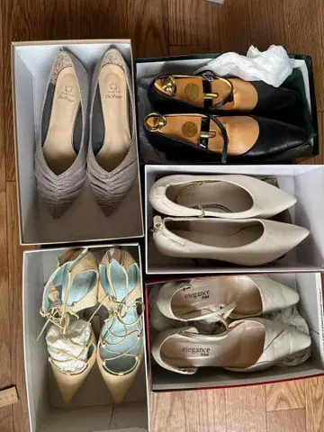 펌프스 세트 (그레이, 블랙, 화이트, 베이지)