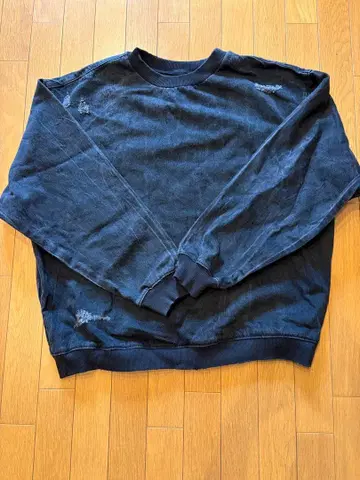 ZARA 데님 원단 맨투맨 트레이닝복 데미지