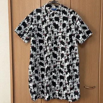 디즈니 미키 올 패턴 셔츠