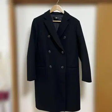 더블 브레스트 롱 코트 L