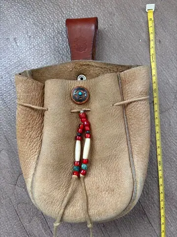 사슴 가죽 초크 파우치 비즈 가게 코짱 #할리데이비슨